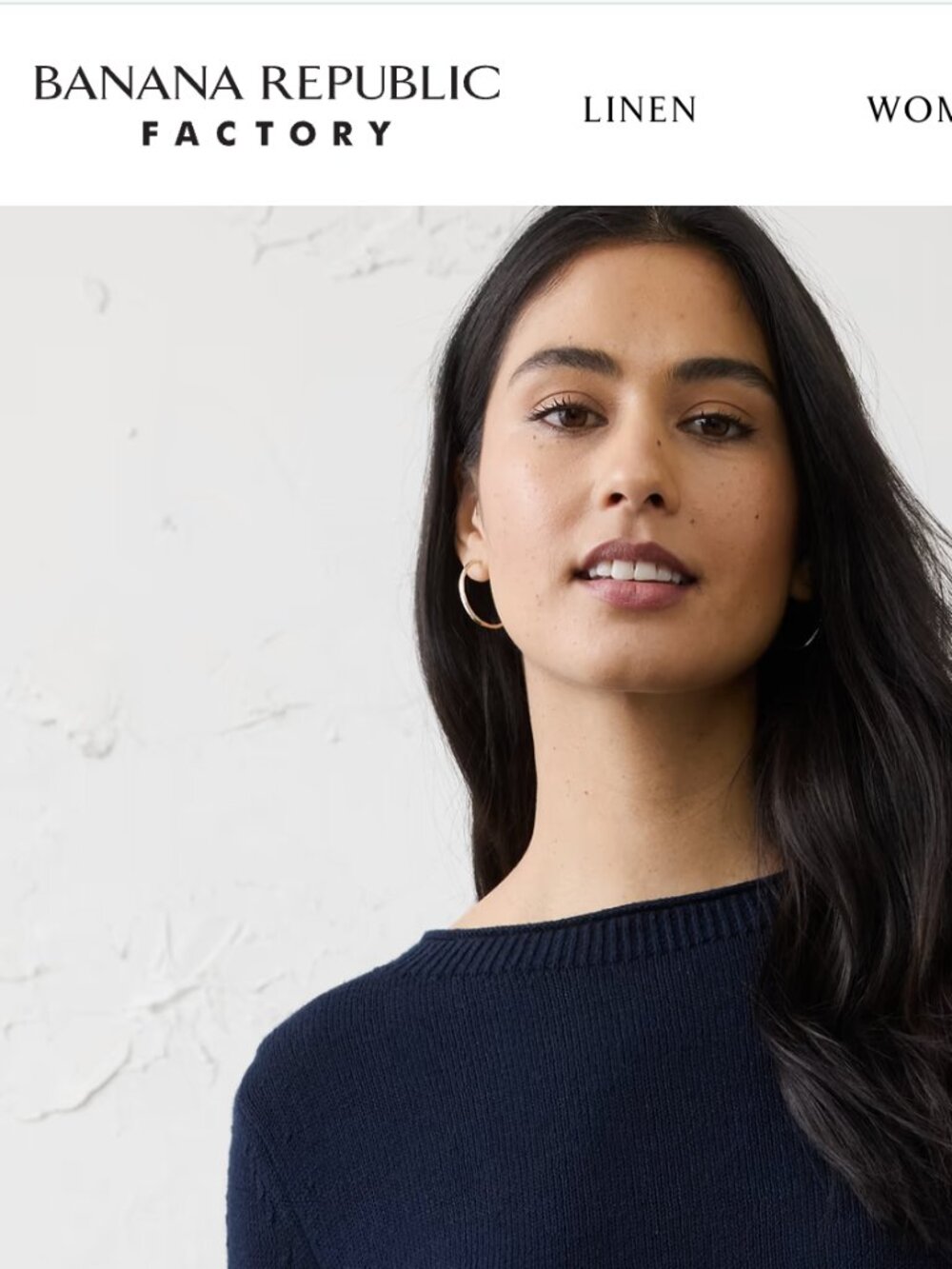 Banana Republic Navy Pointelle Summer Sweater NWT